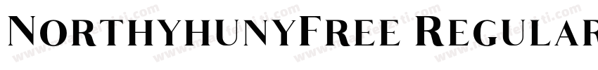 NorthyhunyFree Regular字体转换